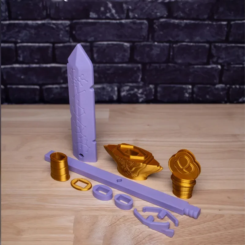 Rumi Cosplay Spada Film KPop-Demon Hunter Accessori per costumi Kawaii Coltello lungo Spada viola Hot Natale Gioco di ruolo Prop Regalo