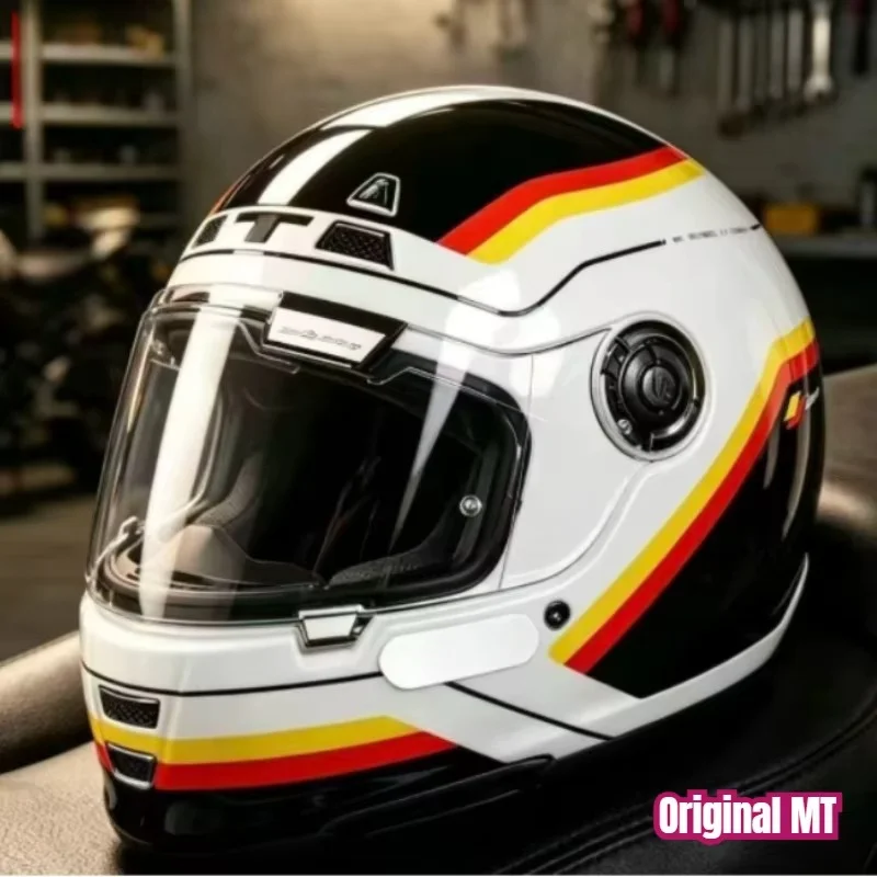 ECE DOT Certification MT Retro Motorcycle Helmet Galamar Motorcycle Full-face Helmet  Four-season Motobike for Men and Women