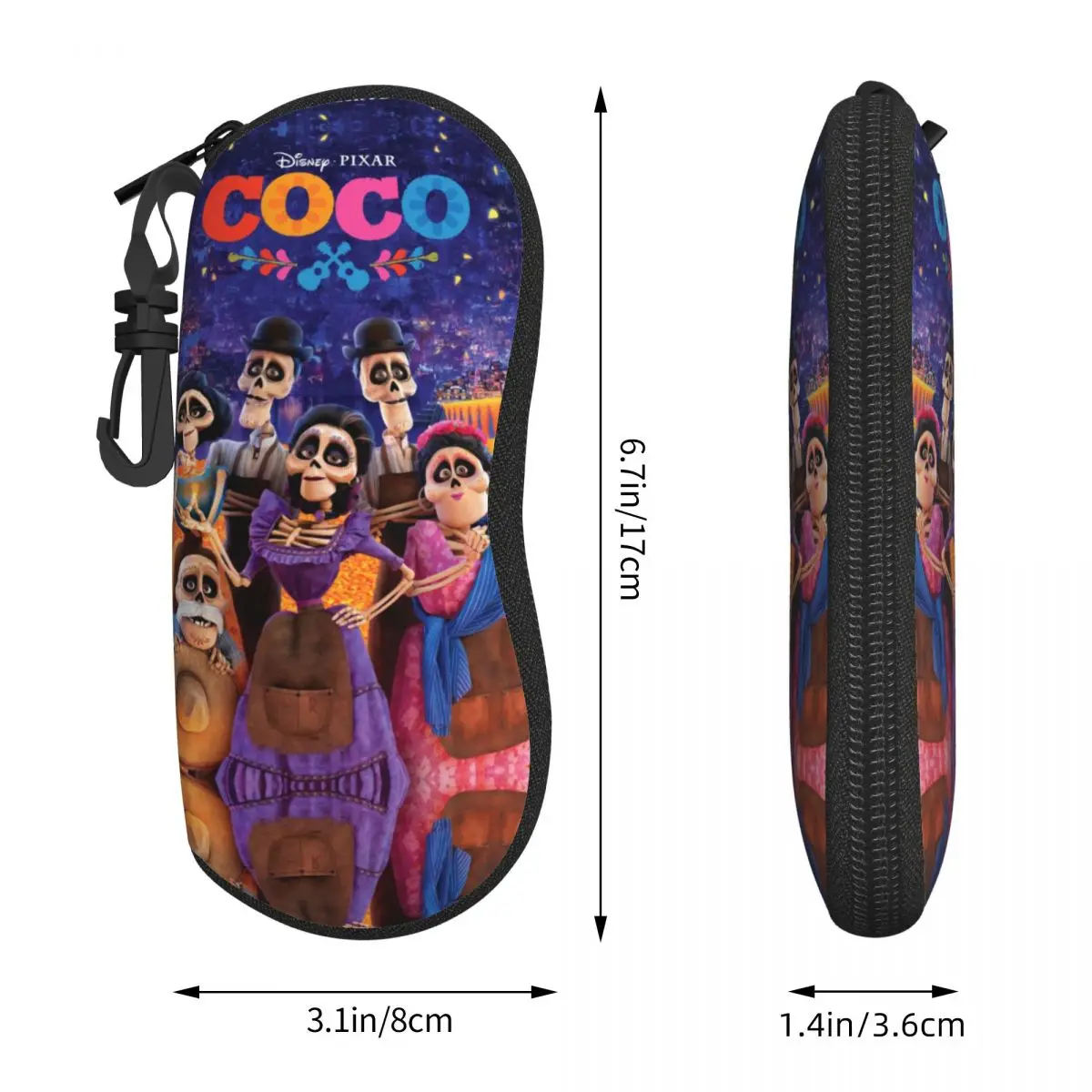 Capa de óculos Coco Shell para homens e mulheres, caixa de óculos elegante bolsa de óculos de sol Coco Shell