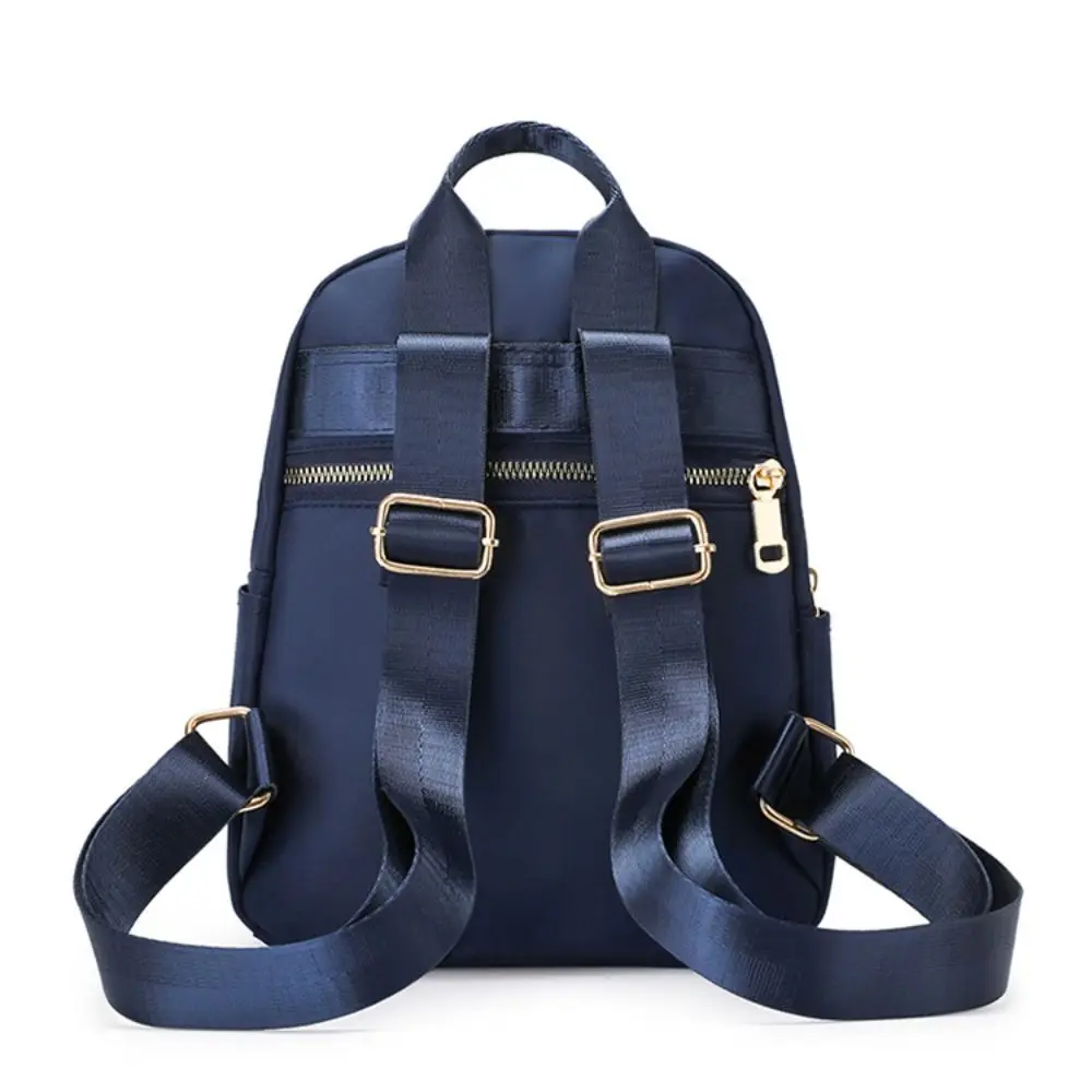 New Fashion Women Backpack Simple Casual Backpack Trend Travel Solid Color Nylon Bag Waterproof Lightweight Ladies Bag