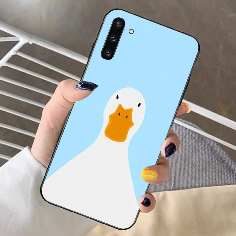 Cartoon Duck Phone Case For Samsung Note 8 9 10 20 pro plus lite M 10 11 20 30 21 31 51 A 21 22 42 02 03