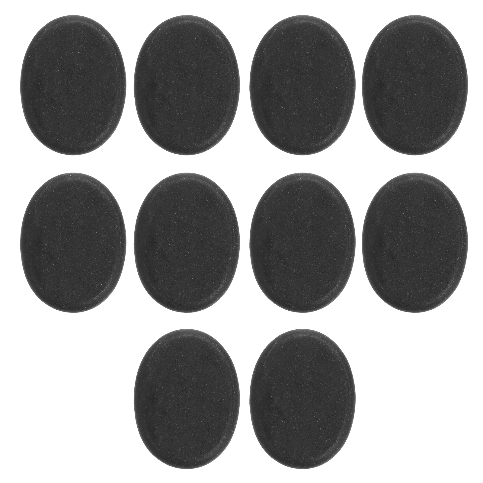 

10pcs Volcanic Hot Massage Spa Energy Stone Portable Smooth Durable Skin Care Stone For Electromagnetic Radiation