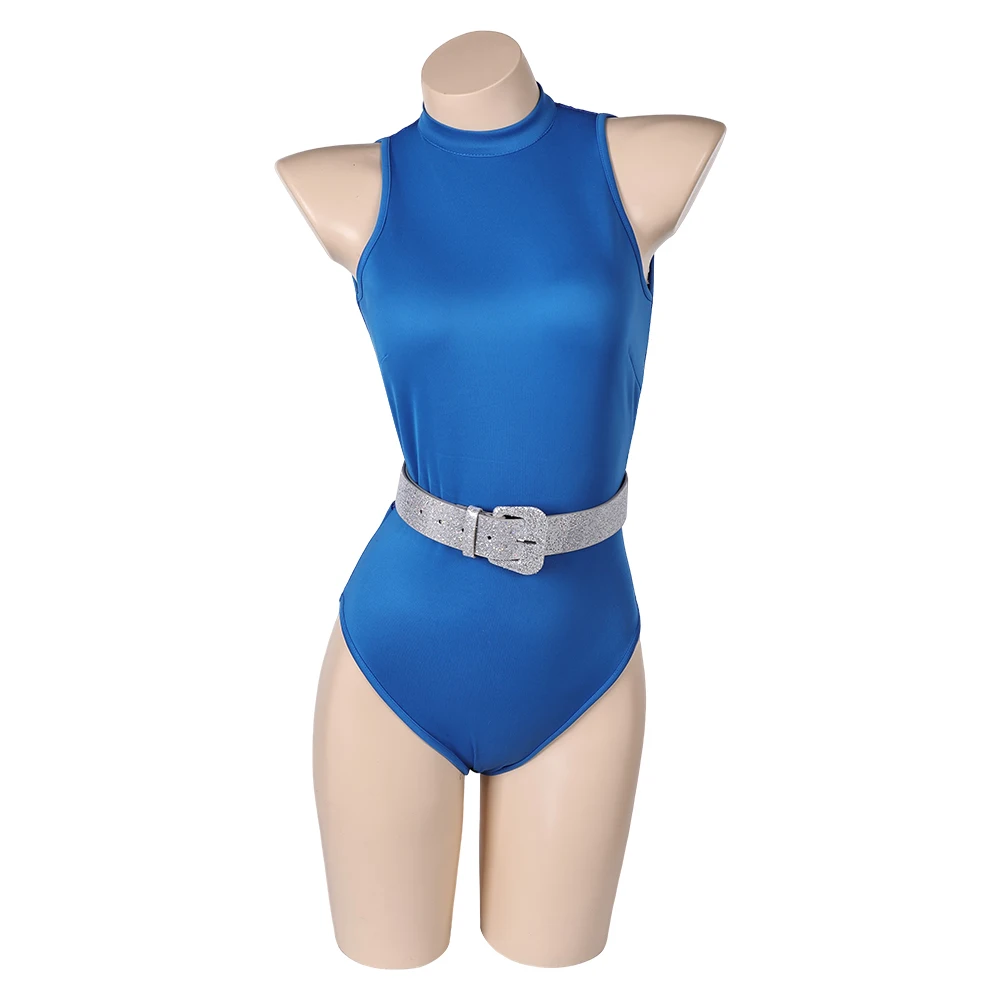 إليزابيث تأثيري حلي الأزرق بذلة حزام الفيلم مادة لعب الأدوار مثير داخلية ملابس النساء هالوين كرنفال الدعاوى