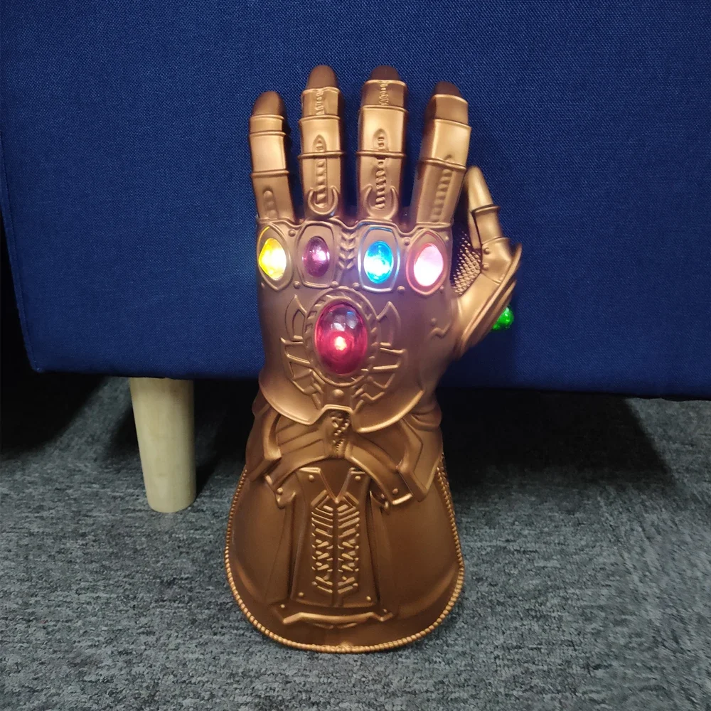 Infinity Gauntlet Light Glove Superhero Cosplay Gloves LED Weapon Kids Adult Carnival Costume Halloween Party props