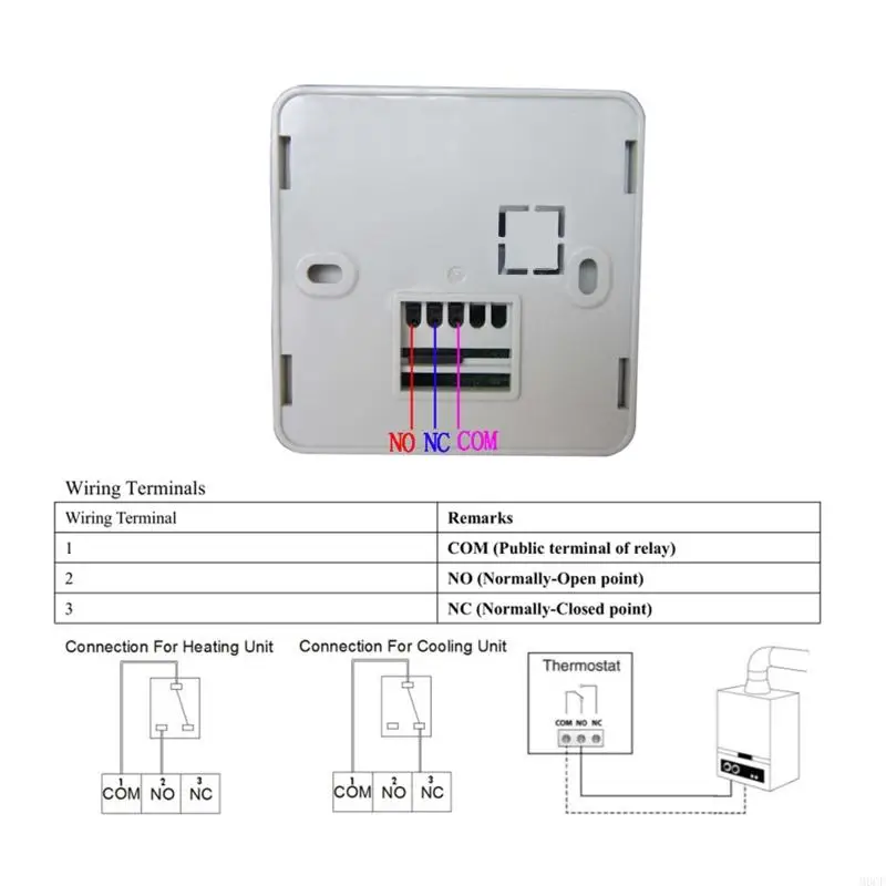 Termostato digital M6CF con controlador temperatura programable pantalla LCD