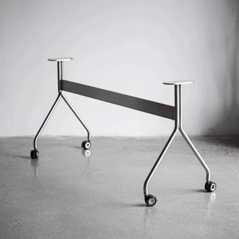 Stainless steel movable table legs with wheels/two casters to choose from/size can be determined