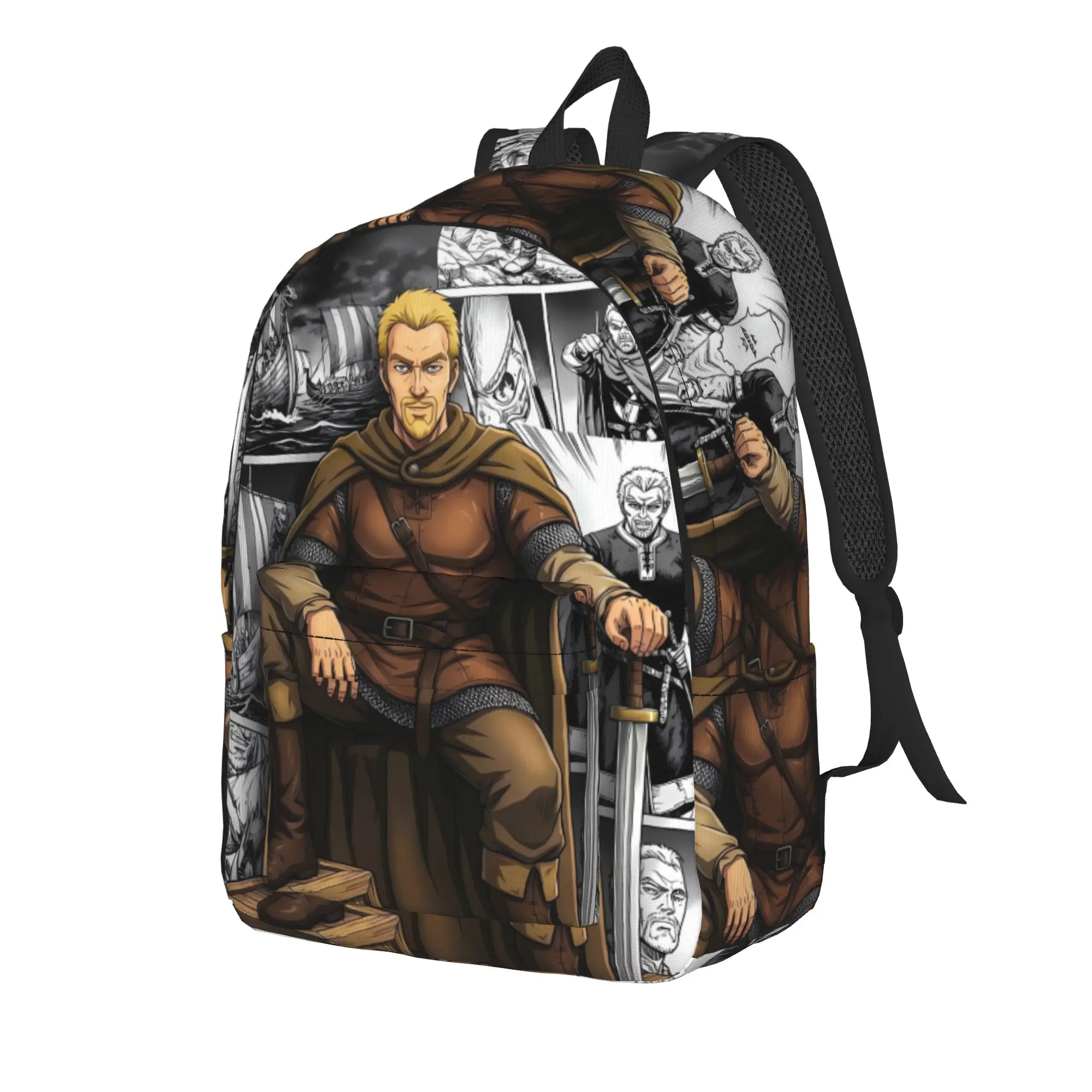 Vinlands Sagas Thorfinn Vinland Askeladd Anime Backpack Women Men  Big Backpacks Stylish High School Bags Trekking Rucksack
