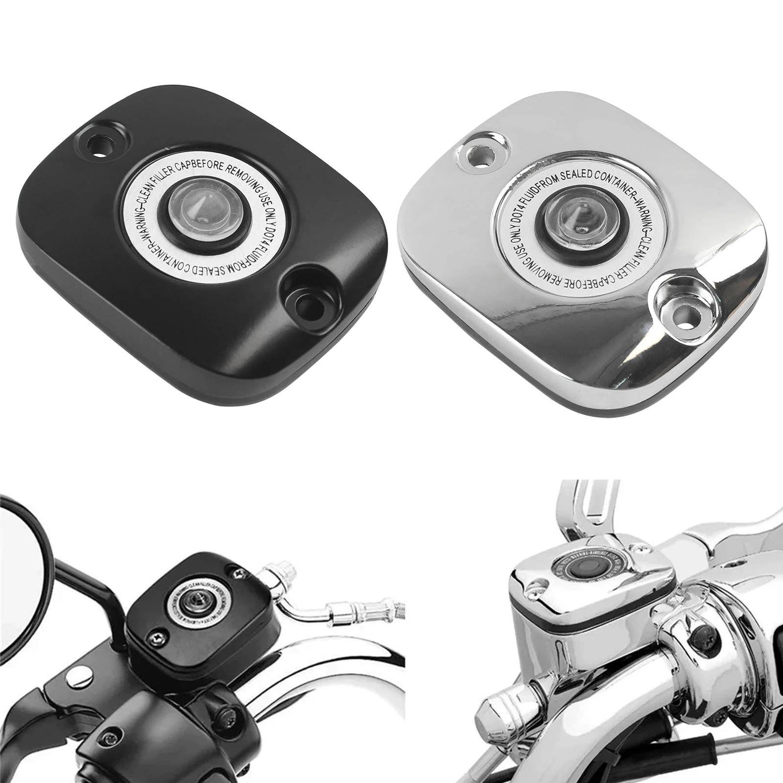 Motorrad-Hauptbremszylinder-Abdeckung vorne für Harley Softail Fat Boy Slim Touring Road King Street Glide FLHT Dyna Low Rider
