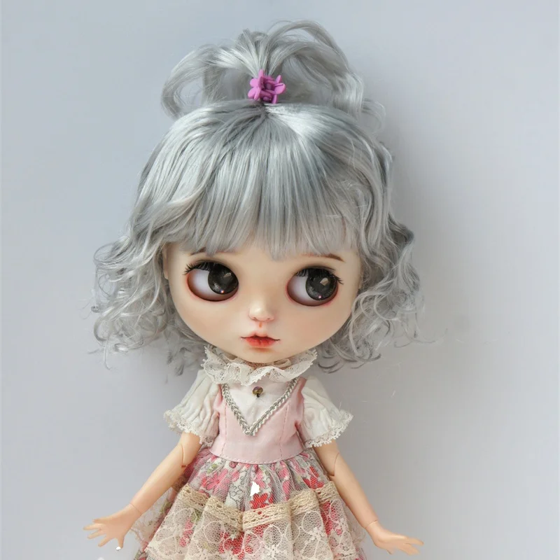 Full Sizes Doll Accessories  JD813  Half-tied Messy Curly Synthetic Mohair BJD Wigs