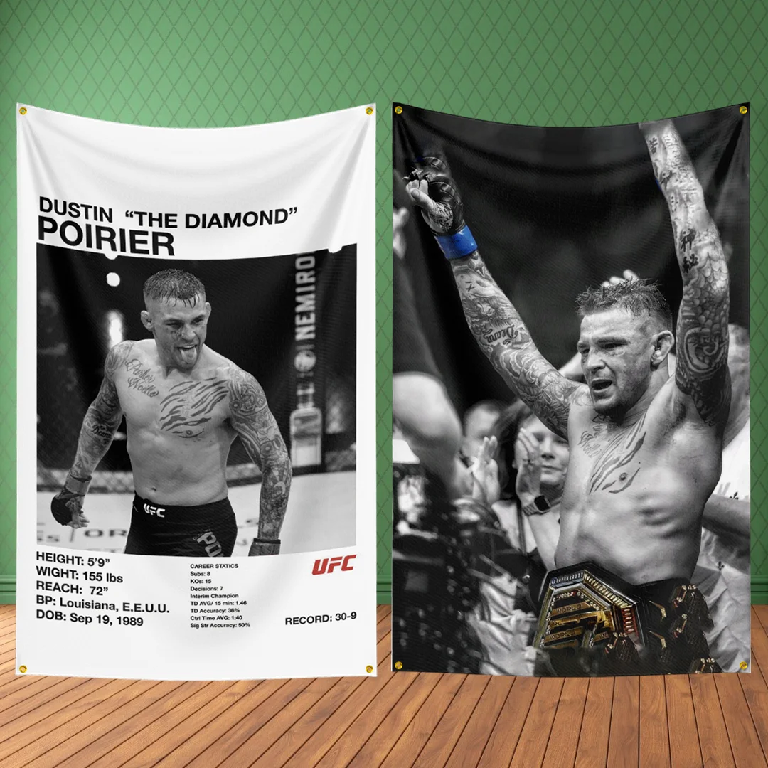 

3×5FT D-Dustin-PoirierS UFC Boxing Flag Legend Motivational Wall Poster Gym Tapestry Home Dorm Decor Inspirational Canvas Flag