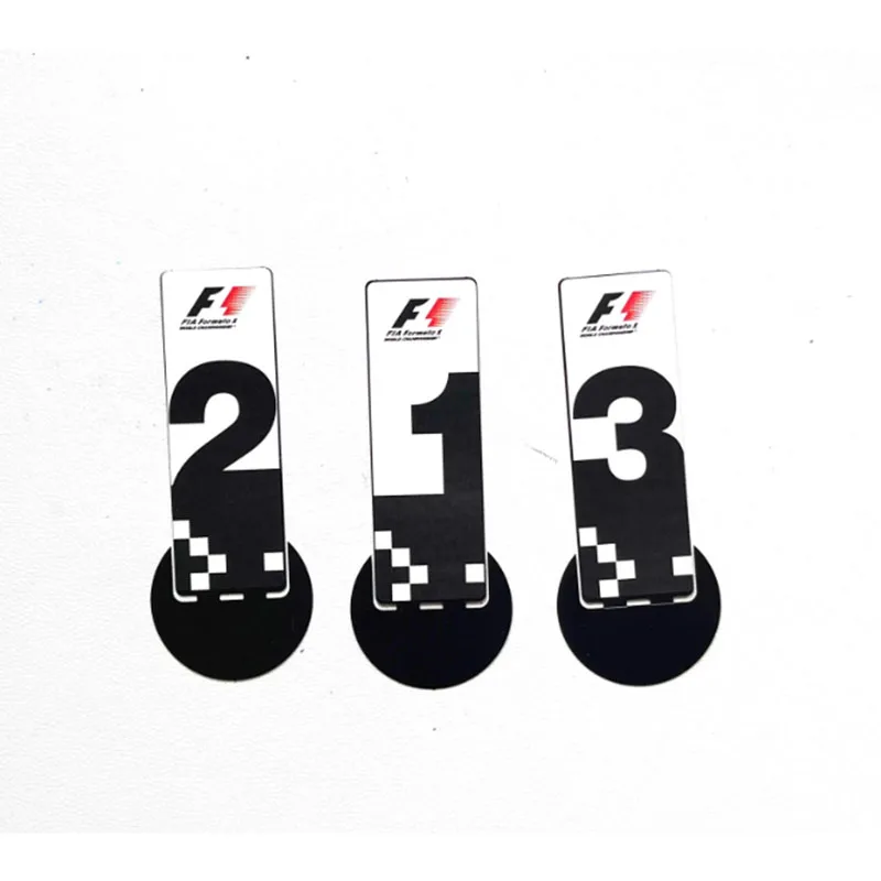 

1:18 Scale F1 ranking Plate Parking Plate Model Etching Static Collection Decorated Holiday Gifts Toys