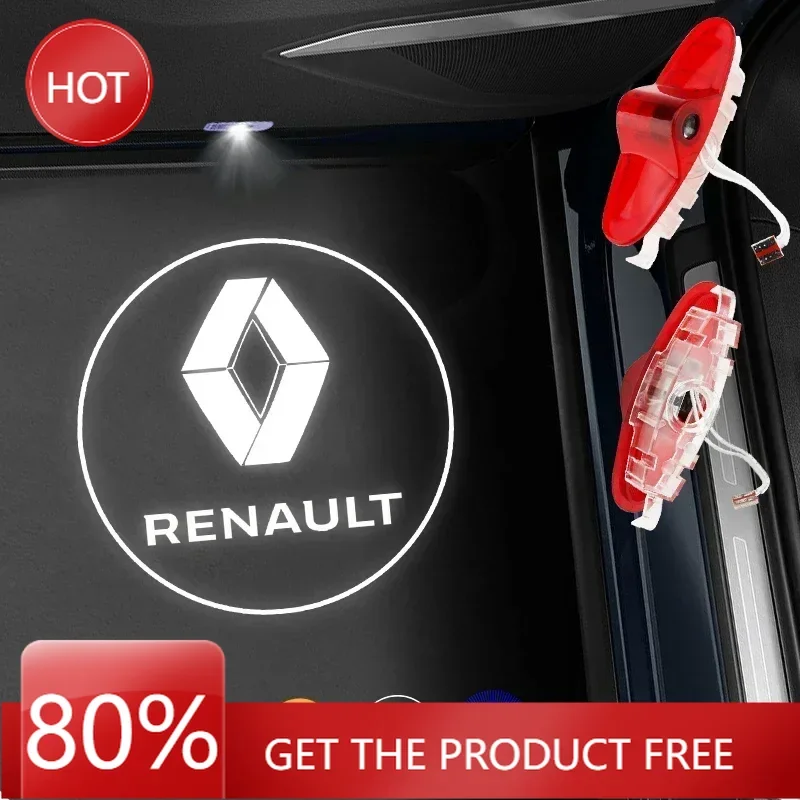 

Колпаки ступиц 2 шт. светодиодные дверные лампы приветствия логотип проектор для Renault Samsung QM6 SM5 L43 SM6 SM7 Ghost Shadow светодиодная лампа авто Acce