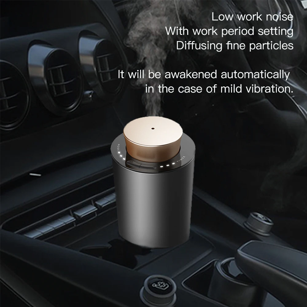 V11 Mini Aroma Machine Deodorize fresh air for Car Home Office Scent Diffuser Desktop 10 ml Essential Oil Rose Gold Black Silver