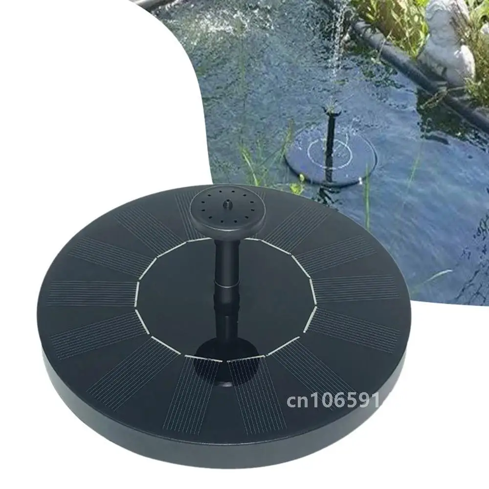 Solar Fountain Pump Floating Solar Panel Bird Baths Water Fountain with 6 Nozzles For Garden Outdoor Water Pool Pond Decor