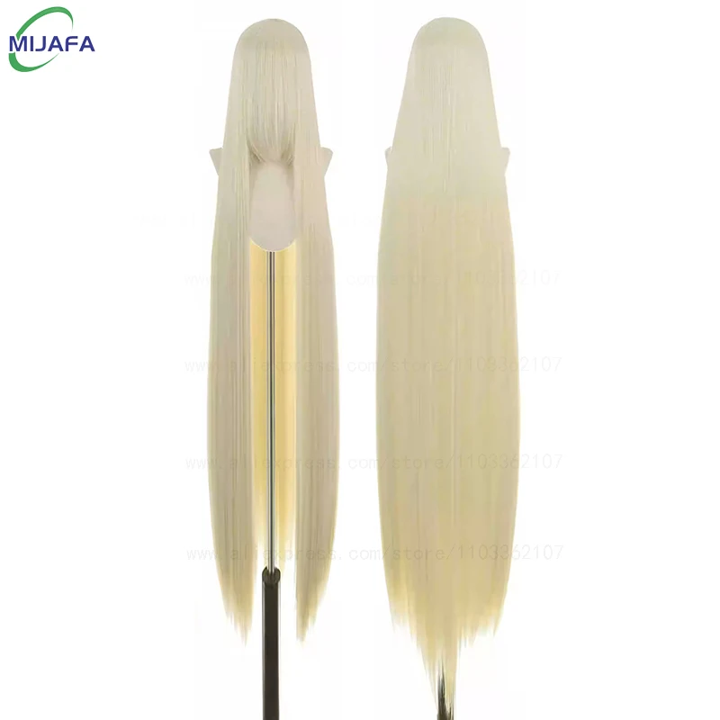 700 g hochwertige 59" 150 cm lange gerade Cosplay-Perücke mit Pony, blond, braun, rot, grün, blau, hitzebeständige Haarfarben, Anime-Perücken