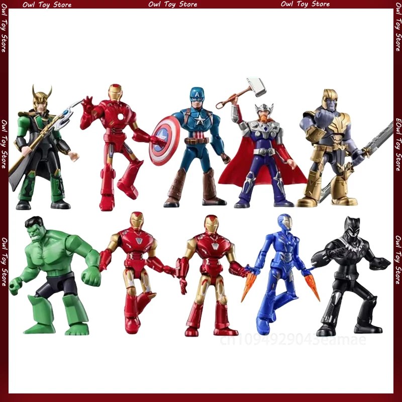 

Blokees Iron Man Iron Spider Mk1 War Machine Original Blind Box Doll Assembly Action Figure Collection Movie Model Toy Kids Gift