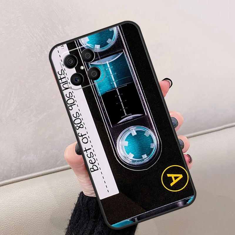 90s Retro Cassette Tape Case For Honor 70 50 90 Lite X8a X9a X7a X6a X6 X7 X8 X9 8X Magic 5 Pro Magic 5 Lite Cover