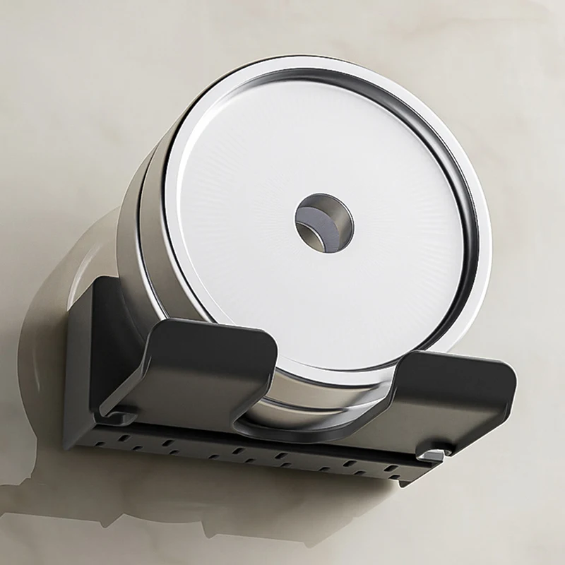 Supporto per asciugacapelli a parete per mensola del bagno senza foratura supporto per asciugacapelli in plastica organizzatore per bagno