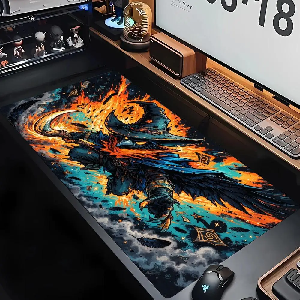Blazing Ice Dual Element Dragon Gaming Mouse Pad Precision Tracking Non Slip Rubber Base Large Size For Competitive Esports