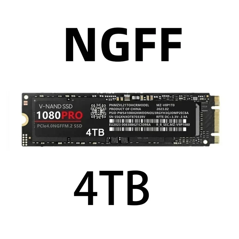 Disque dur interne SSD 1080PRO neuf d'origine, format NGFF M.2 PCIe 4.0 NVMe 2.0, pour jeux sur PC de bureau et PS5.