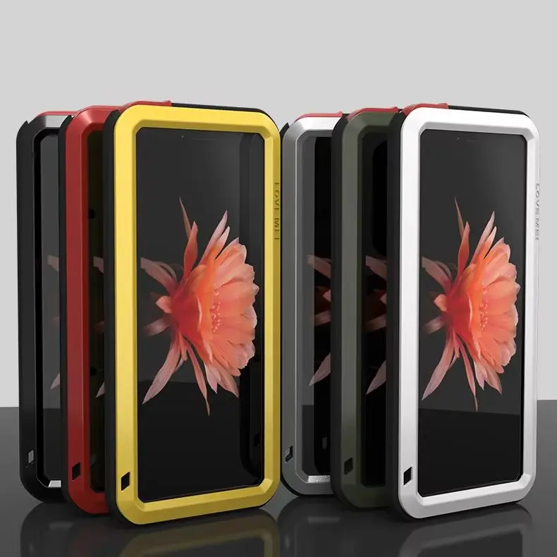 

Металлический алюминиевый чехол Love Mei для Sony Xperia 1 5 10 Ii Plus, мощный противоударный водонепроницаемый чехол, чехол