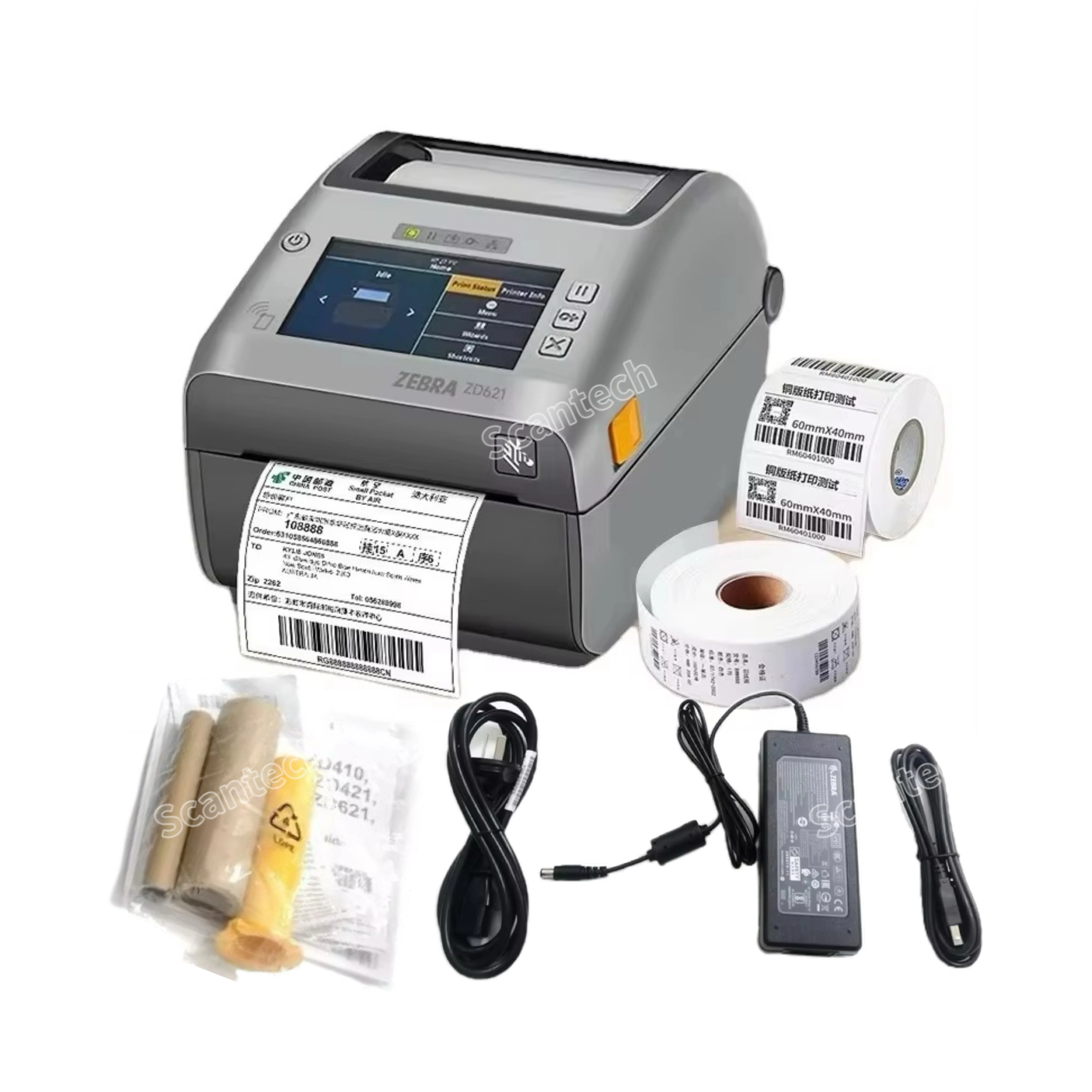 

Flexible Secure Zebra ZD621 Desktop Thermal Transfer Imprimante 203DPI 300DPI RFID Impresora Barcode Label Sticker Printer