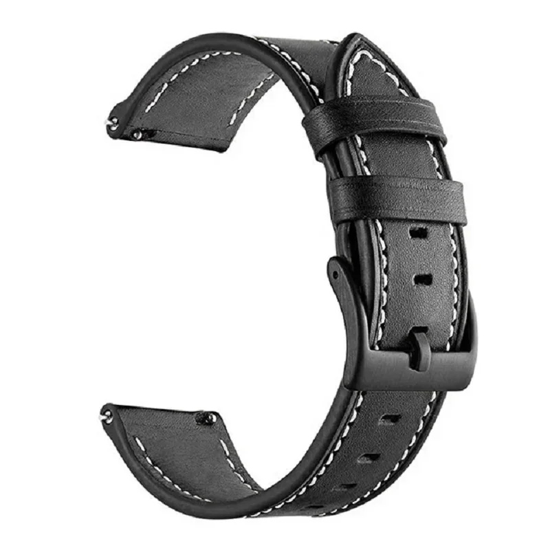 Cinturini per orologi intelligenti in pelle da 22mm 20mm per Garmin Forerunner 55/255 255M 245 645 158 55/Venu 2 Plus/Vivoactive 4 3/Venu SQ 2 cinturini