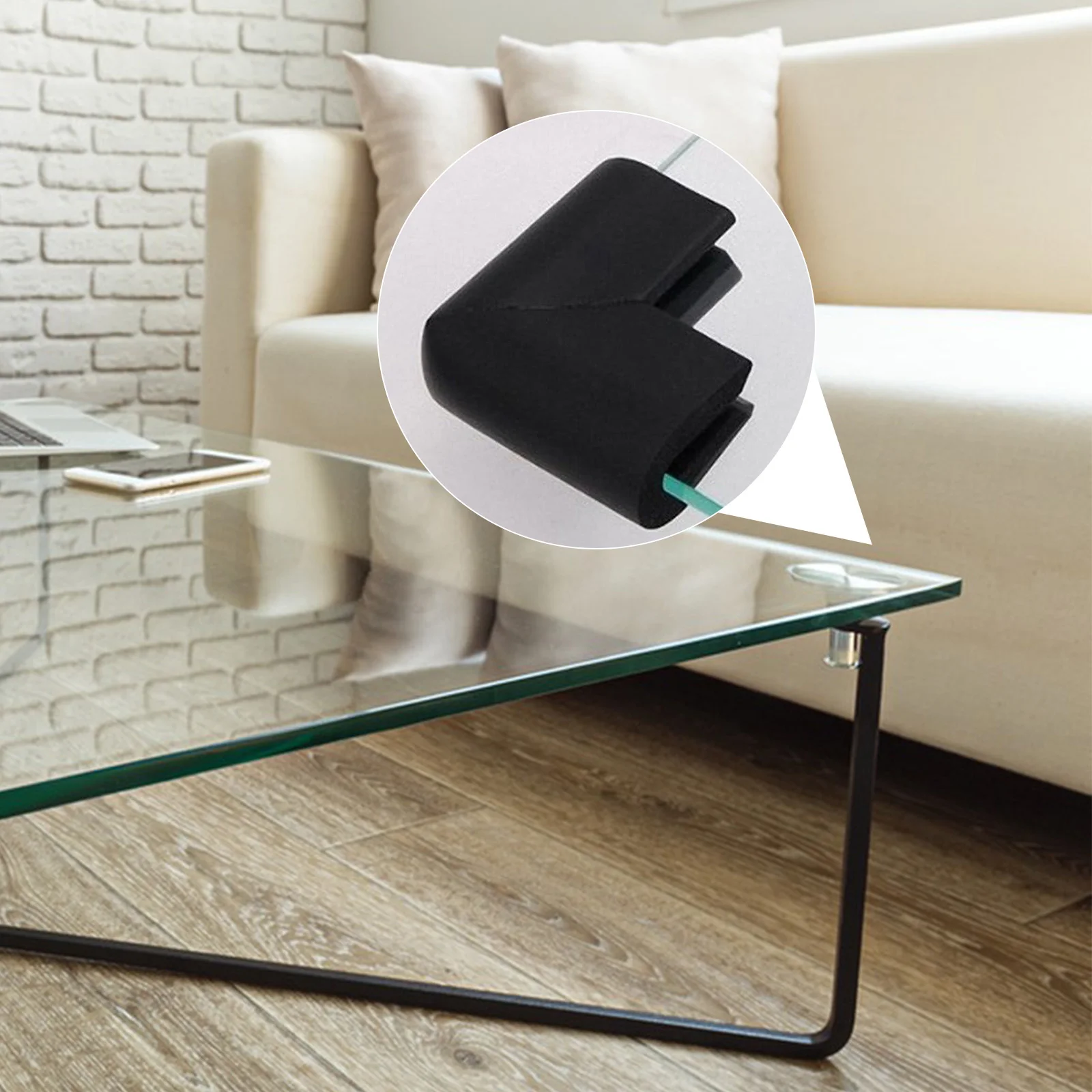 

12pcs Foam Corner Protectors U Shaped Furniture Photo Frame Protector Edge Child Safety Ivory White