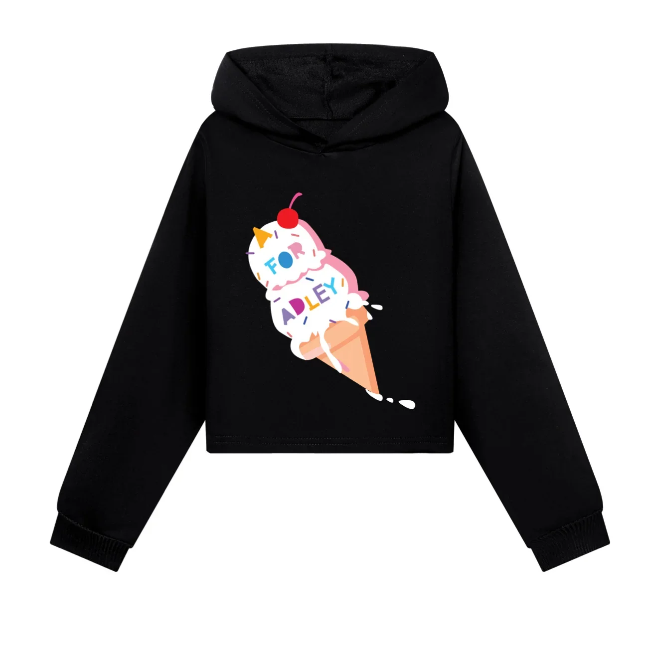 Baru anak-anak perempuan sweter potong A untuk Adley anak perempuan Set Hoodie pakaian anak-anak Musim Semi Hoody anak-anak lengan panjang kasual Tops1528