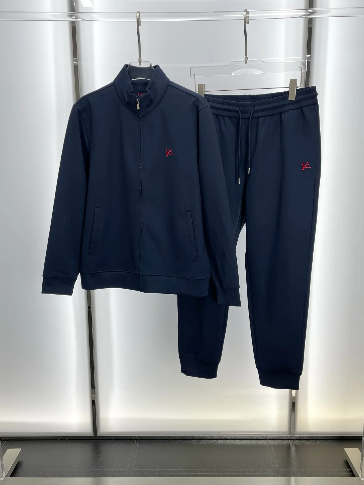 

BLSK CPRT Спортивная одежда Хлопковый комплект для мужчин 2025 Толстая осень-зима Новые спортивные удобные модные качественные молнии Синий размер M-3XL