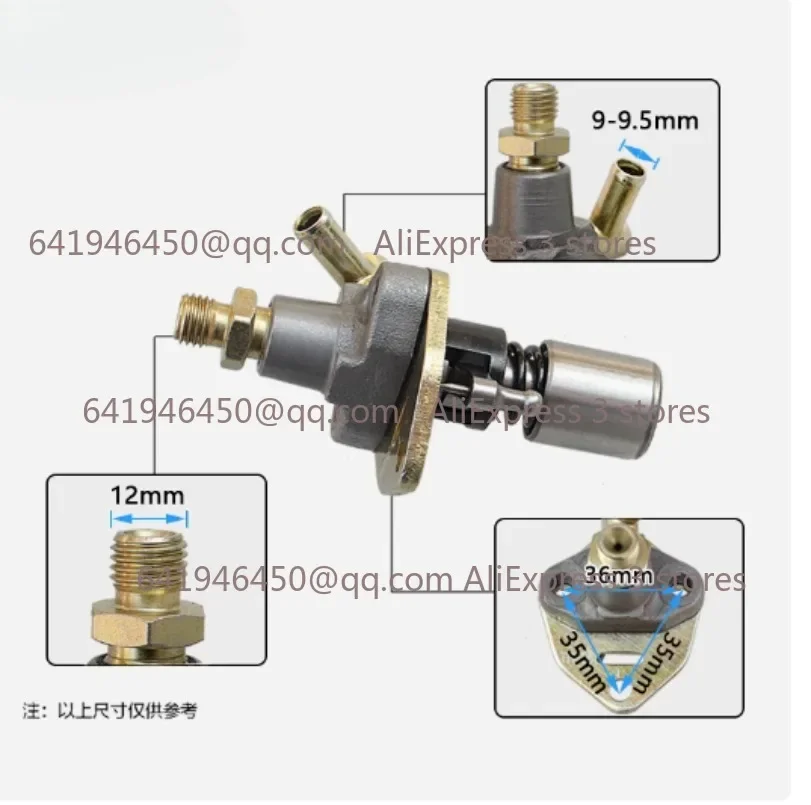 Diesel engine Fuel Injector Injection Pump assembly 170F 173F 178F 186F 186FA 188F 192F 195F 190F Air cooled Tiller generator