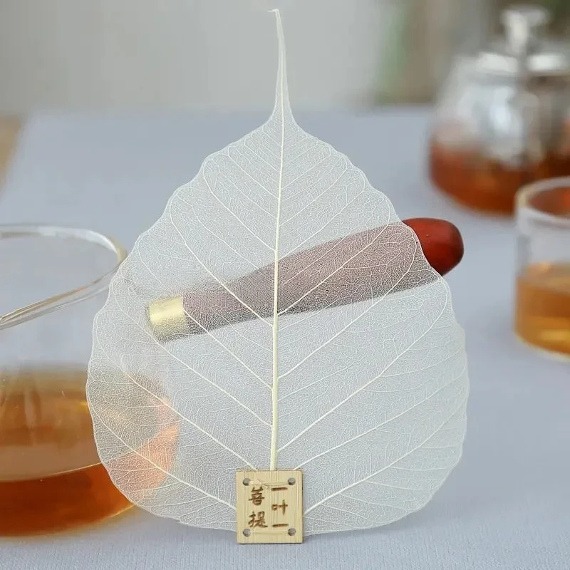 Natural Bodhi Leaf Tea Strainer DIY Creative Leaf Tea Filter Zen Style Tea Leak Kung Fu Tea Ceremony Accessories Home Tea Tools
