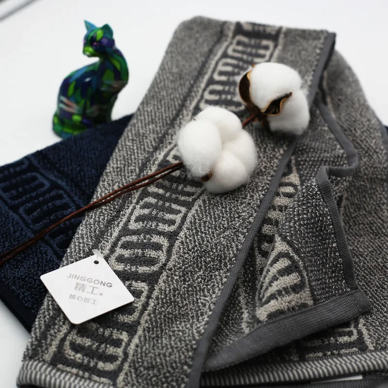 Pure Cotton Embroidered AB Yarn Absorbent Comfortable Busin Towel Face Cloth Store 38 Wuxi Home Textile Brand Inagawa