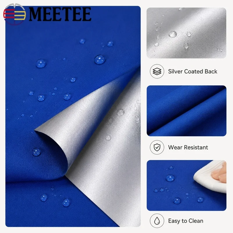 100x175cm 210D Oxford Fabric Waterproof Coated Polyester Cloth for Car Awning Sunshade Umbrella Outdoor Sewing Material Canopy