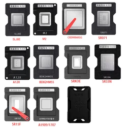 XZZ BGA reballing stencil for laptop cpu SLJ8E A12X BD82HM55 M2 CXD90060GG SR15F A1990 A1707 SR071 Direct heating BGA template