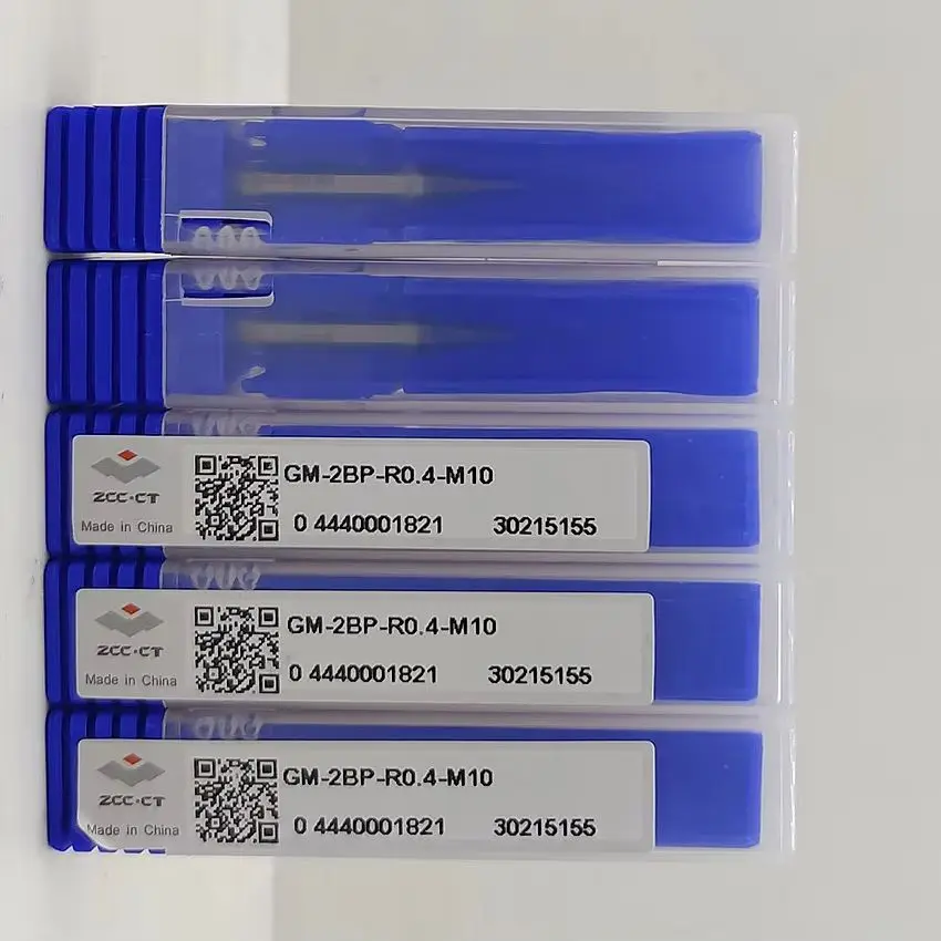 

GM-2BP-R0.4-M10 ZCC.CT Two edge straight shank long neck short edge ball end mill GM-2BP 2Flute Ball nose end mill Ball End mill