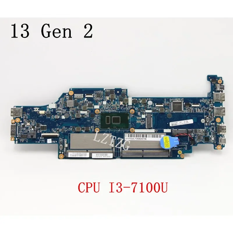 DA0PS9MB8E0 For Thinkpad 13 Gen 2  YOGA S2 Laptop Motherboard CPU I3-7100U FRU 01YT022 01HW975 100% Tested OK
