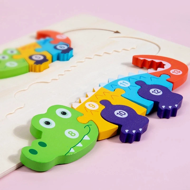 Montessori 3D Wooden Animal Growth Evolution Jigsaw Toys For Toddlers Puzzles Children's Early Science Learning Educational Toy