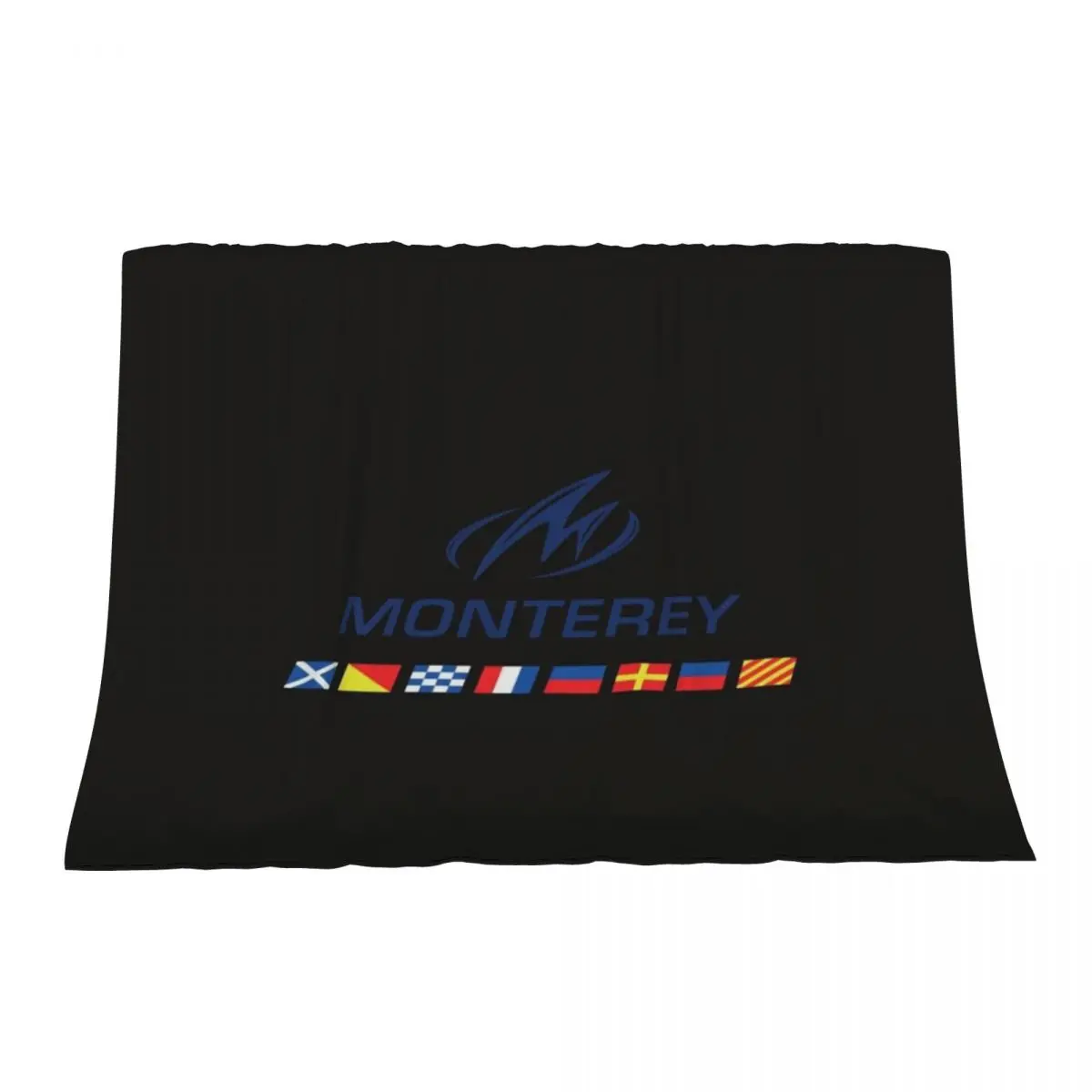 

Vintage Short Sleeve Monterey Boats Blue Logo Throw Blanket Sleeping Bag For Baby Softest Cute Plaid Blankets