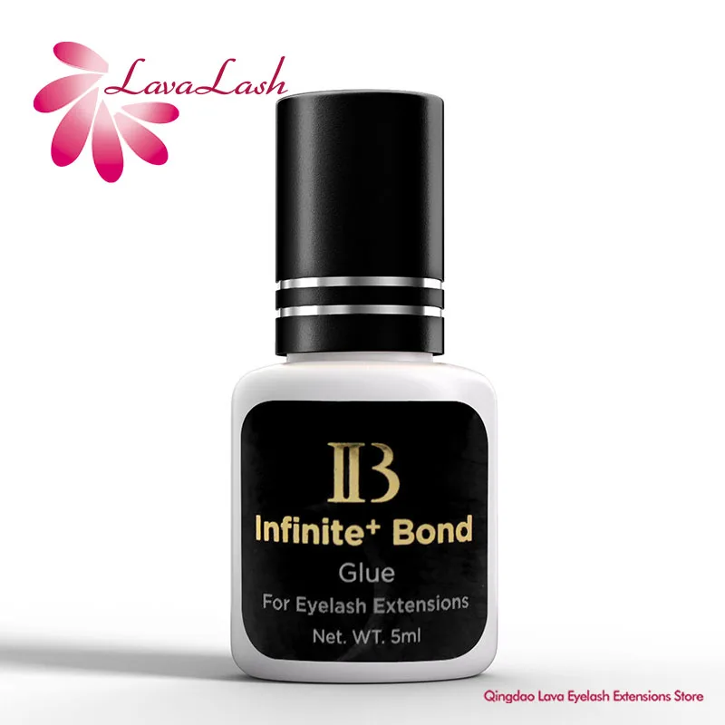 1 bottiglia IB IBeauty Colla infinita + legante per estensioni delle ciglia Colla nera Asciugatura rapida Negozio di bellezza Corea Forniture originali da 5 ml