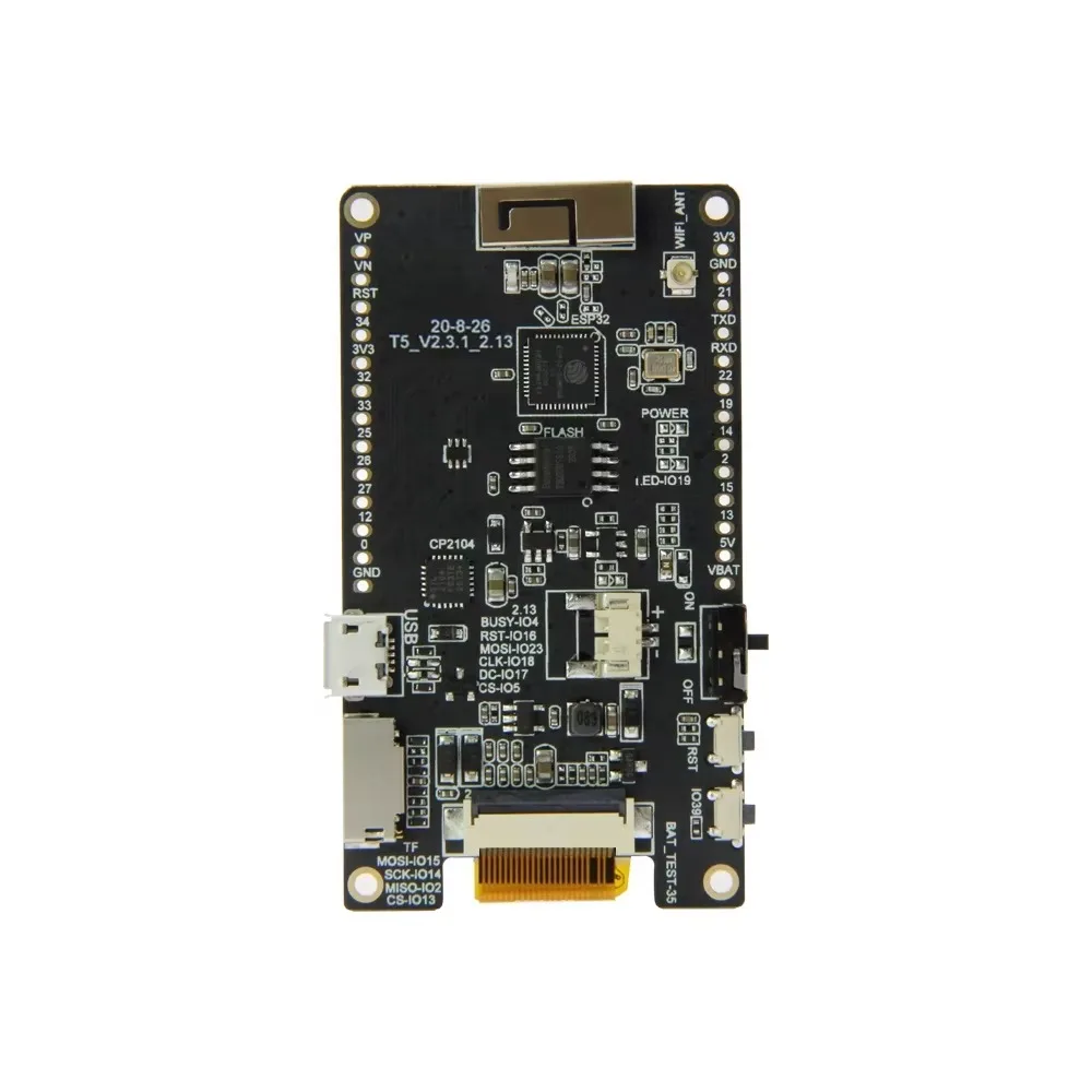 TTGO T5 V2.3.1_2.13 بوصة شاشة ورق إلكتروني رقاقة سائق جديدة