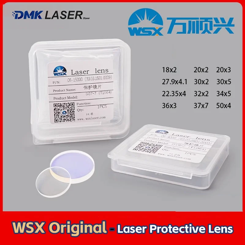 

WSX оригинальный лазерный сварочный пистолет 18*2 20*2 защитный станок для лазерной резки окон 34*5 37*7 защитные линзы для BOCI Raytools