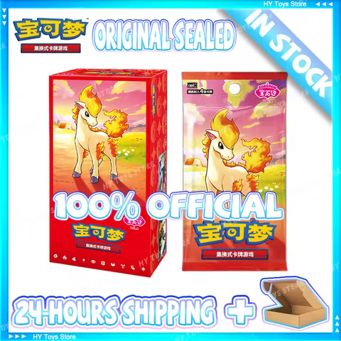 Hot In Stock 100% Genuine Pokemon Gem Pack Vol.4 Ponyta Collection Simplified Chinese Gem4 Booster Box PTCG Original Sealed Gift
