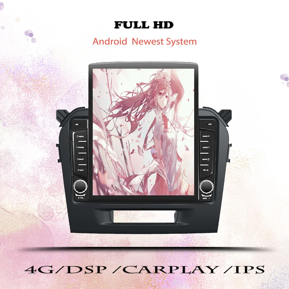 8G+128G Android 14 For Suzuki Vitara 2014 - 2018 Car Radio Audio Multimedia Stereo PC Tablet GPS Monitor 2 Din DVD Carplay Auto