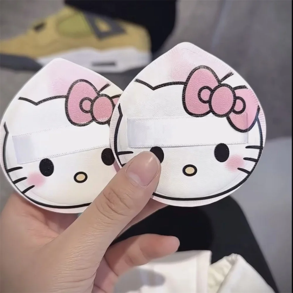 Kawaii Hello Kitty Air Cushion Powder Puff Cute Sanrio Anime Big Water Drop Dry Wet Dual Use Y2k Young Women Beauty Makeup Tools