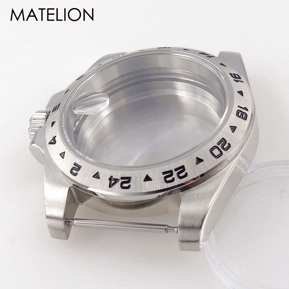 Dive GMT Watch Case MOD for NH34 NH35 NH36 NH38 NH70 NH71 NH72 EAT2824 PT5000 SW200 20BAR Waterproof Sapphire Jubilee Strap 40mm