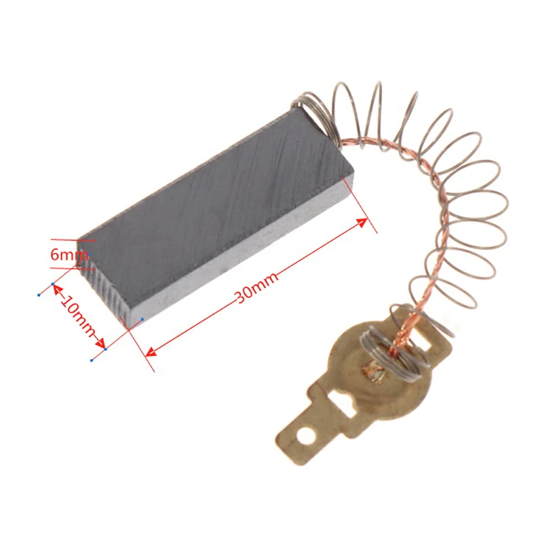 2pcs Electric Motor Carbon Brushes With Spring And Wires For Dust Collector Cleaner Power Tool image 6