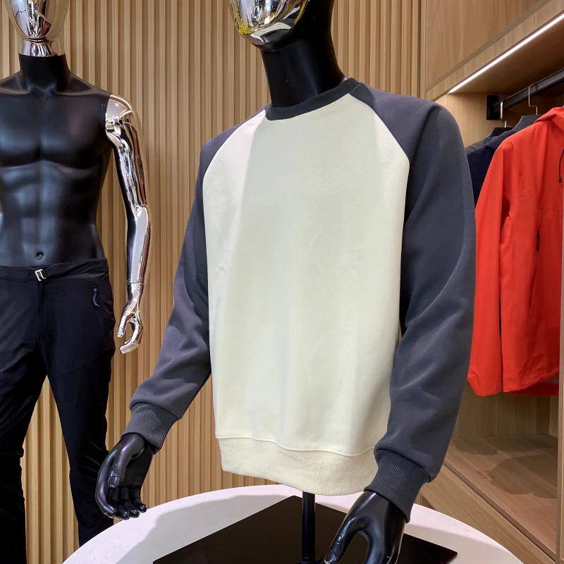 الرجعية الأمريكية Sle طويلة Sve البلوز عارضة فضفاض oulder الإدراج جولة Ne الرجال Faion ربيع الخريف نموذج جديد #2