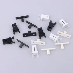 10Pcs(female +male) Black White PR-001 Small Door Lock Switch Lock For MS Air Conditioner Set Top Box TV EVD DVD Door Cover