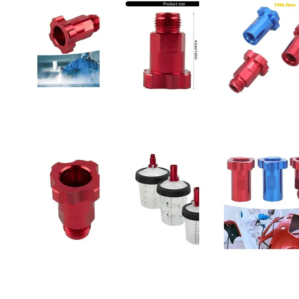 U1JB Multipurpose Spruzzatore Coppa spruzzatore Adattatore Edilizia in alluminio M16X1.5 Collegamento per preparazione